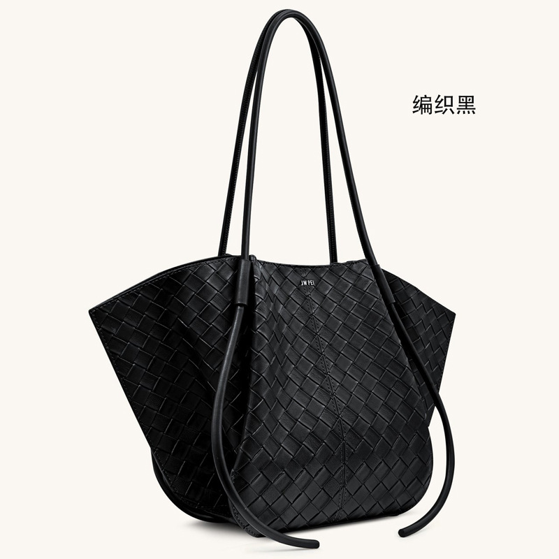 跨境JWPEI托特包真皮百搭手提翅膀包大容量腋下包女单肩通勤包 - Image 6